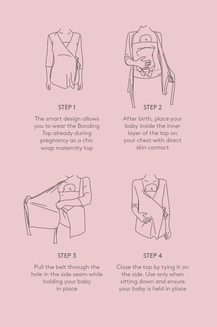 Eco Viskose Skin to Skin Baby Bonding Shirt navy