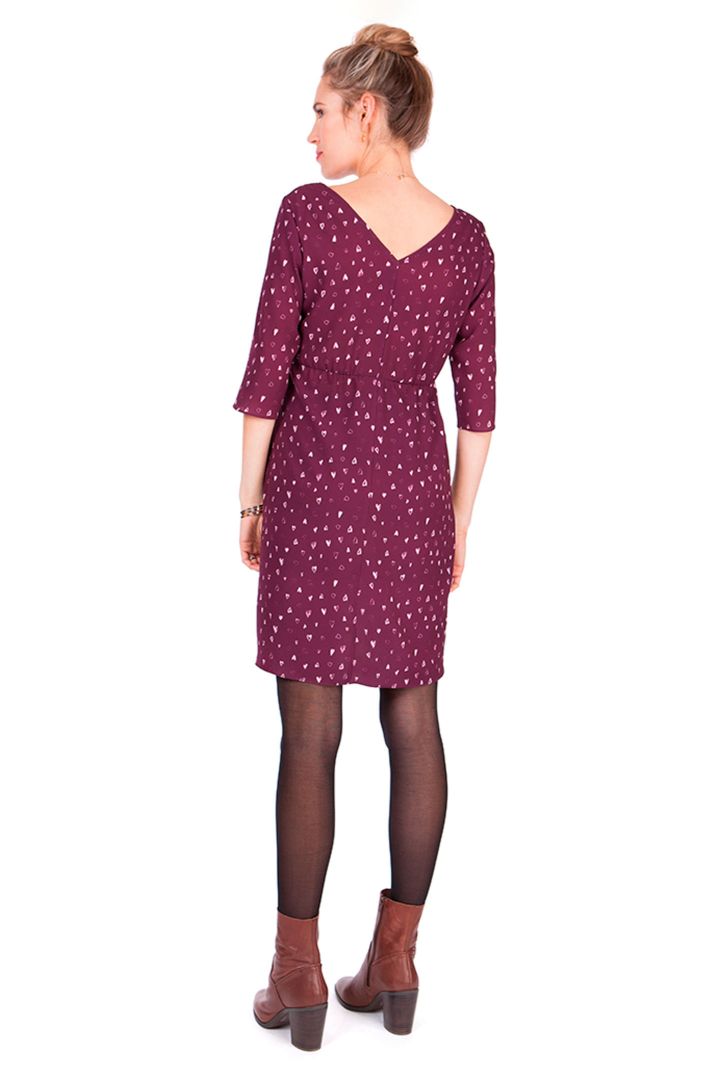 Umstandskleid mit Herzchen-Print