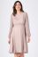 Preview: Chiffon Maternity Dress with Dots taupe