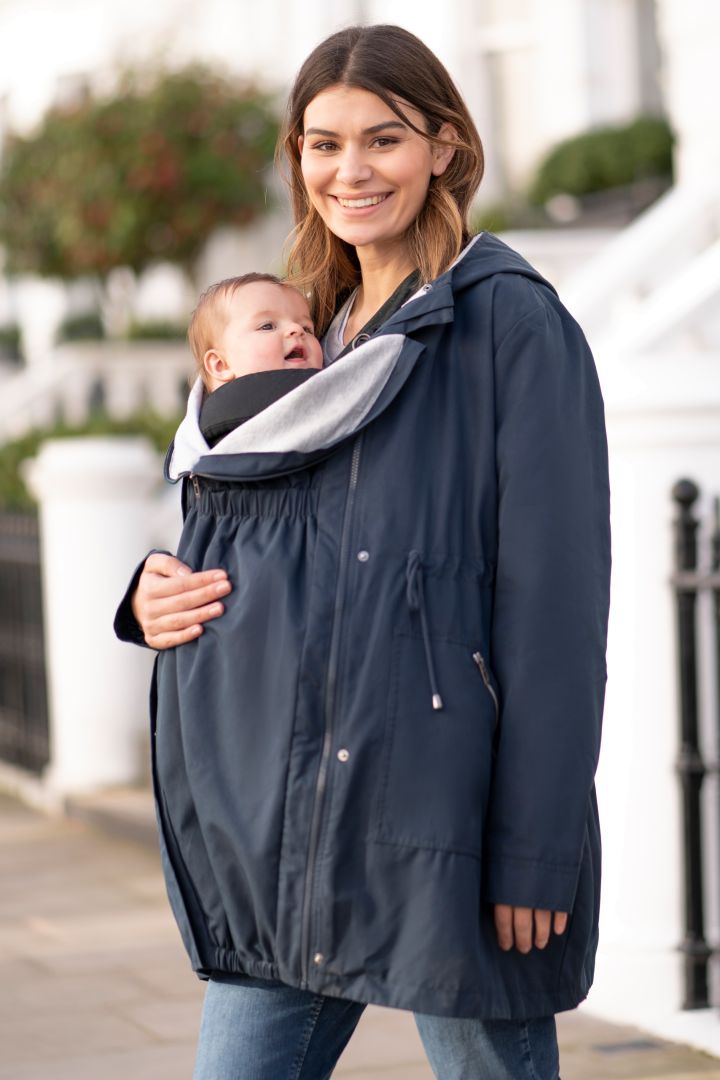 3 in 1 Utility Umstands- und Tragejacke navy