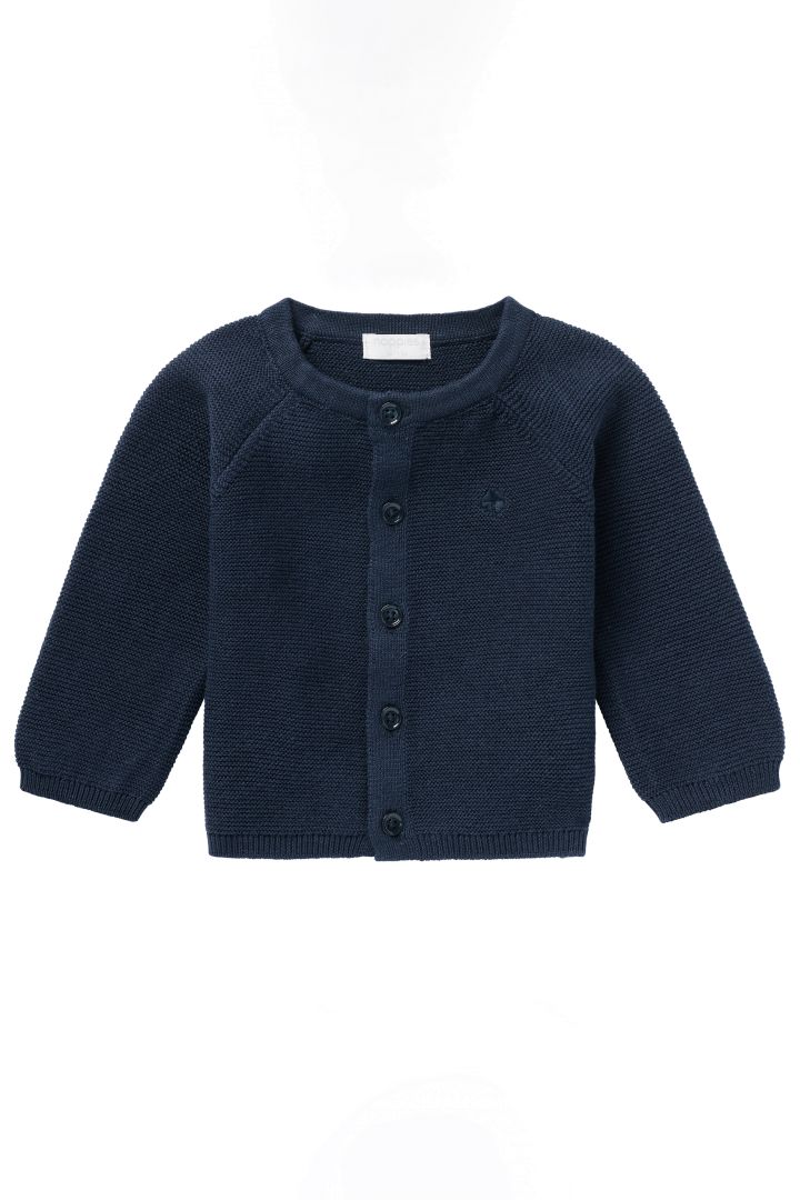 Organic Baby Knit Cardigan navy