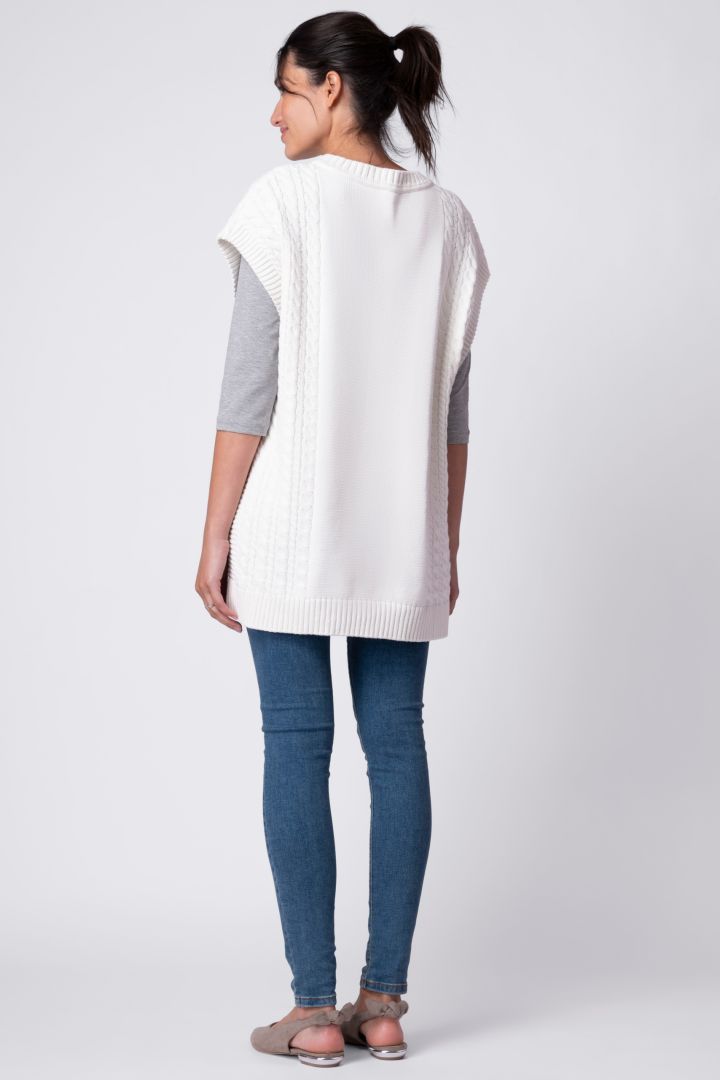 Zopfstrick Umstands- und Stillpullunder