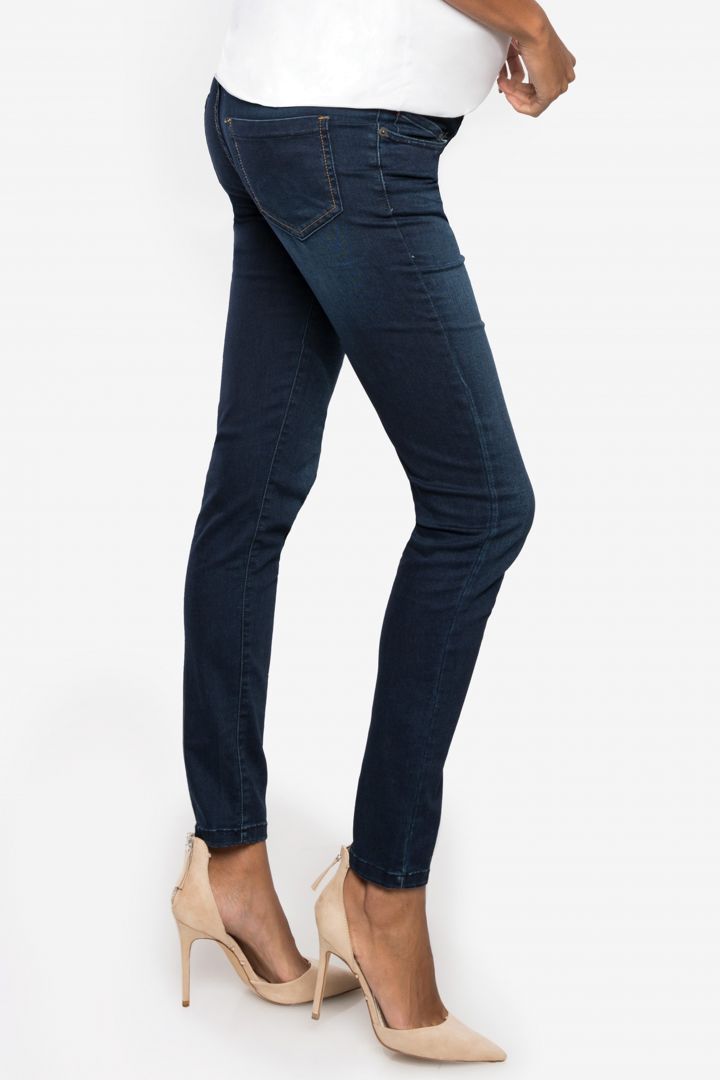 Slim Fit Maternity Jeans with Seamless Band denim