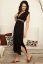 Preview: Maxi Maternity and Nursing Dress with Ethno Ribbon black