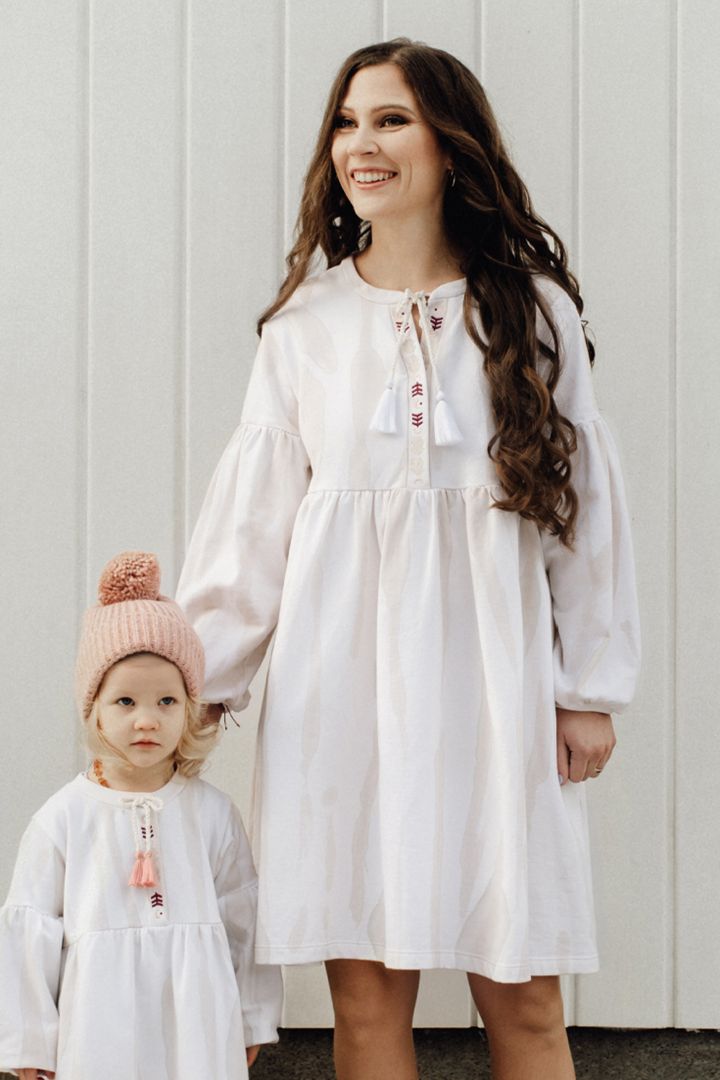 Umstands- und Still-Tunikakleid Lovebird