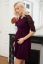 Vorschau: Umstands- und Stillkleid mit Spitzenärmeln dark berry