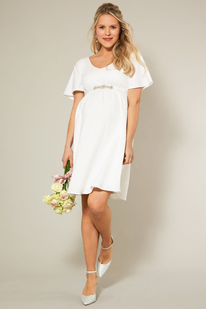 Ponte A-Line Umstandsbrautkleid