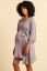Preview: Modal Dressing Gown with Lace taupe