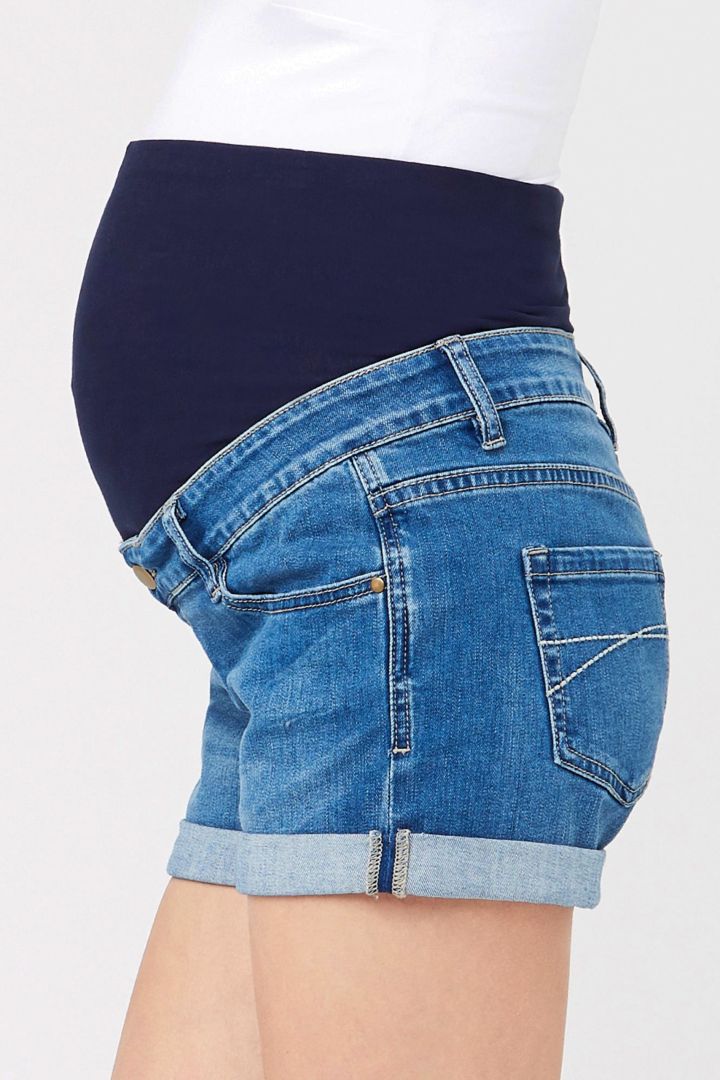Denim Umstandsshorts