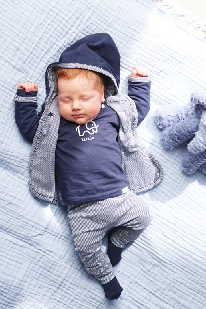 3pcs Baby-Set with Shirt, Trousers and Reversible Jacket