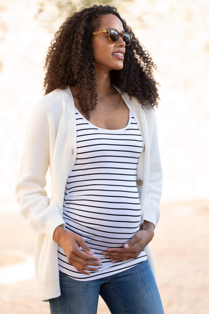 Strick Umstands- und Tragejacke