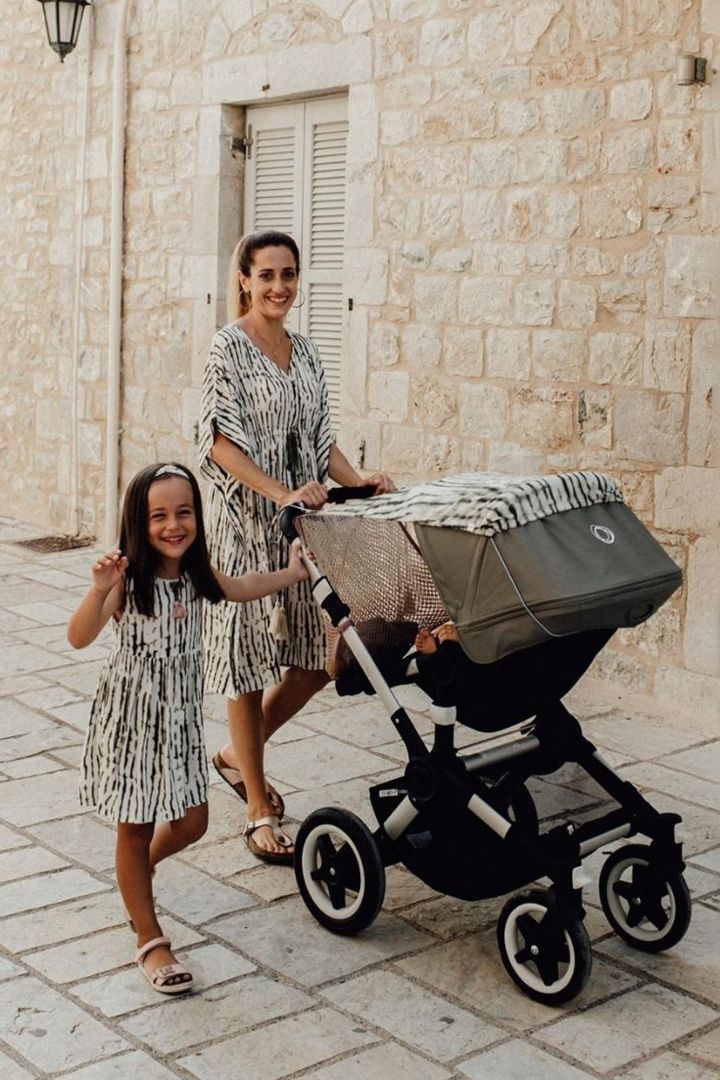 Umstands- und Stillkaftan mit Batik Print