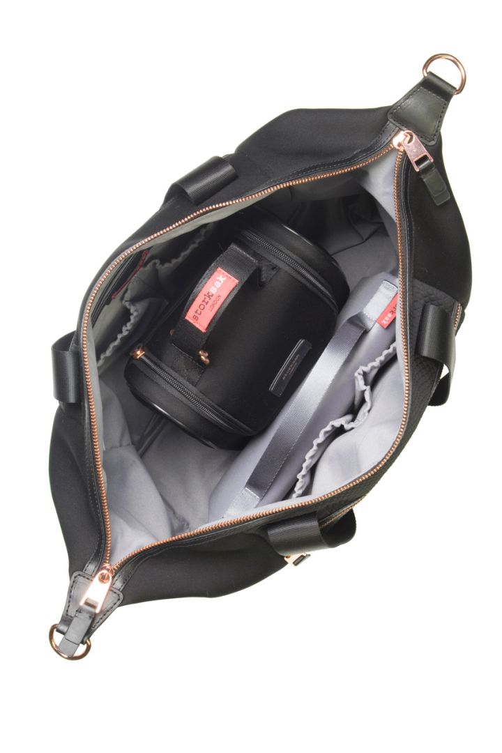 Stevie Luxe Wickeltasche schwarz Storksak