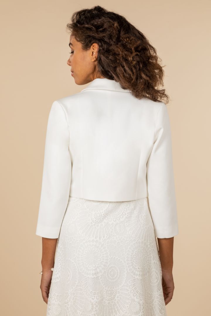 Braut Bolero mit Schalkragen