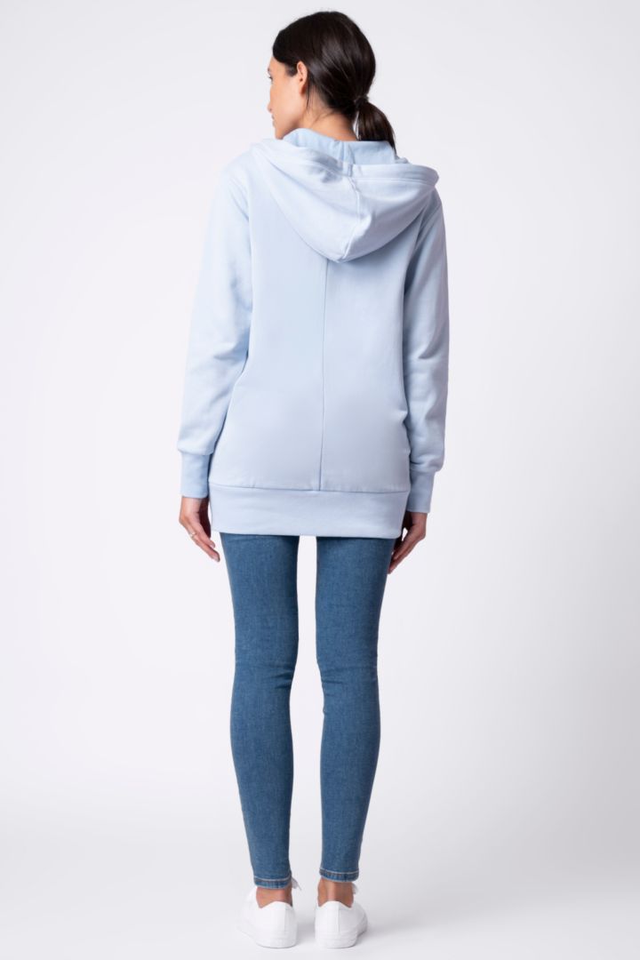 Maternity and Babywearing Hoody light blue