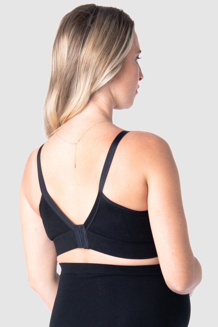 Seamless Full Cup Still BH mit Spitze schwarz