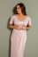 Preview: Long Kimono Maternity Dress rose/white