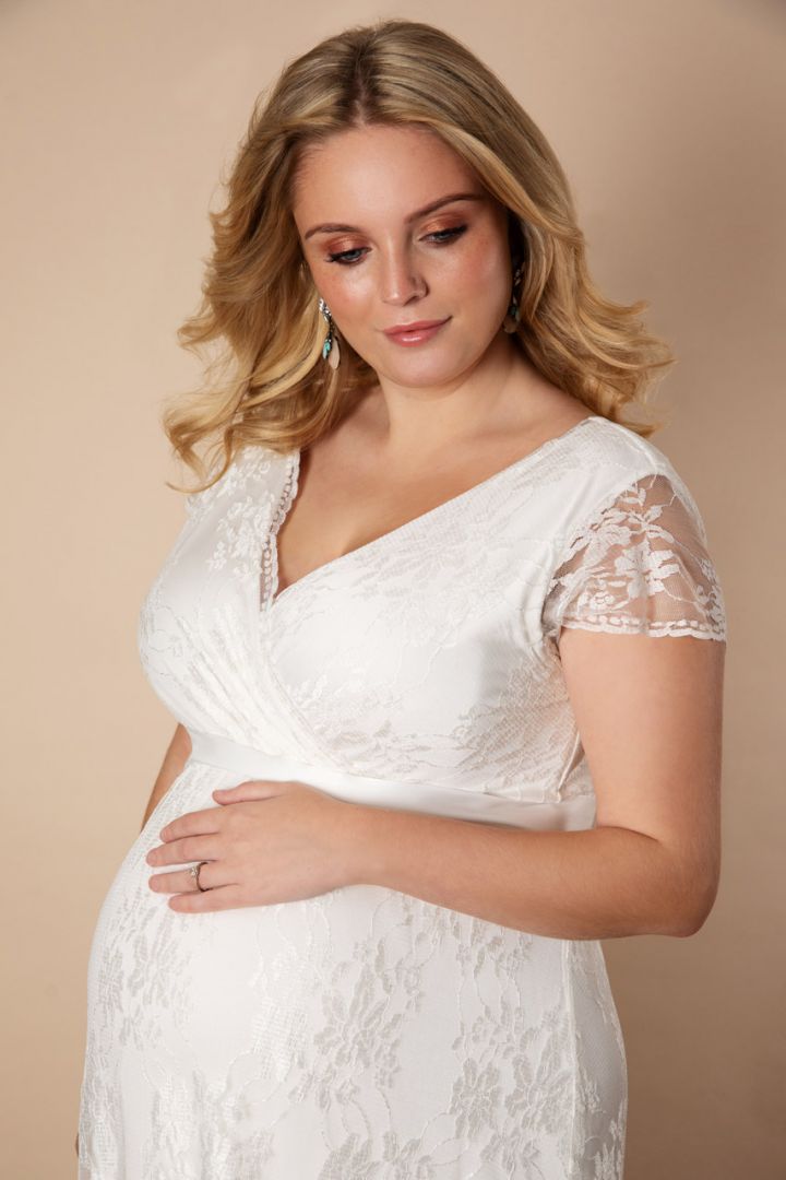 Plus Size Maternity Wedding Dress Long