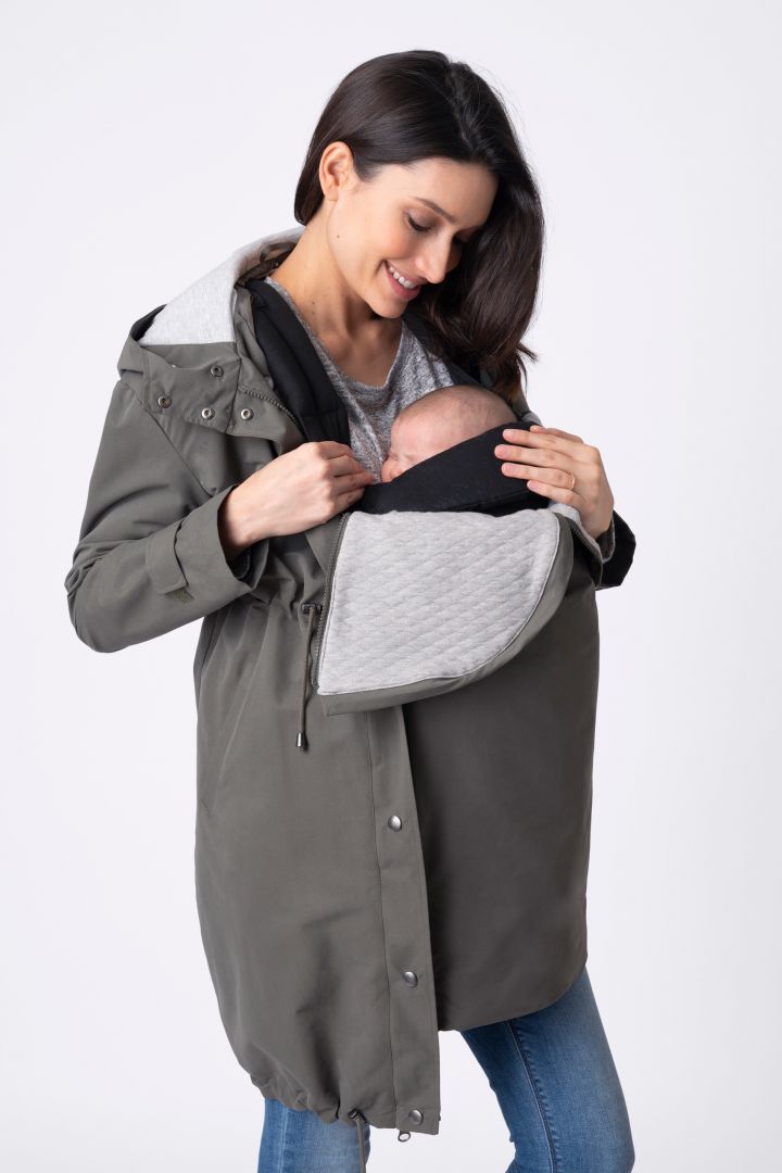 Lightweight Umstandsparka und Tragejacke