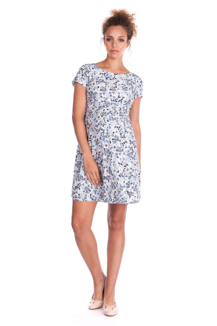 A-Line Umstandskleid mit Blumenmuster