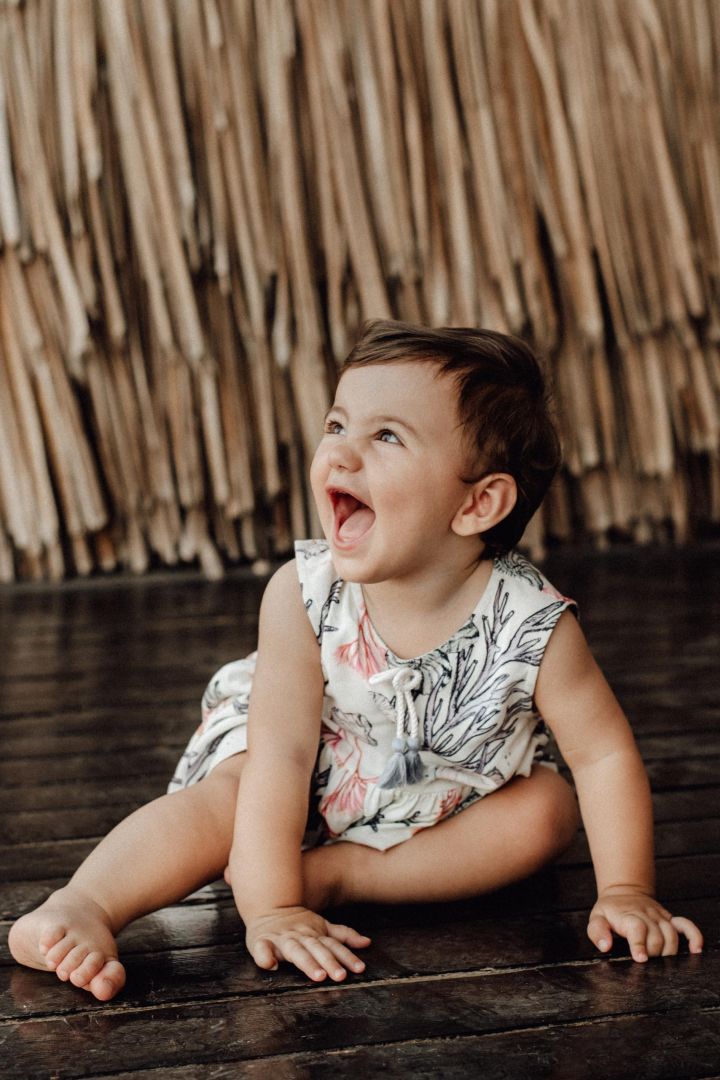 Mini Me Kleid mit Korallen Print