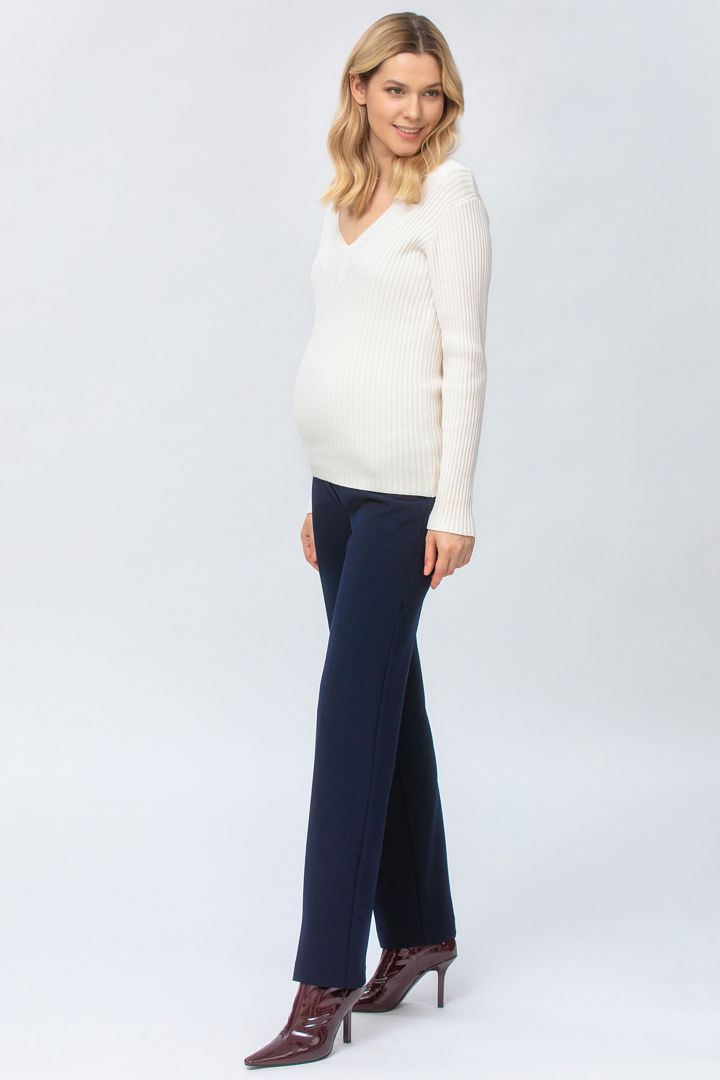 Straight Leg Business Maternity Pants navy
