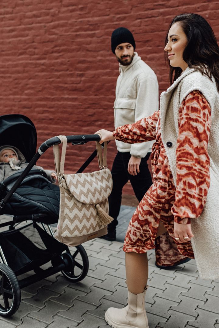 2 in 1 Wickeltasche und Rucksack higher vision