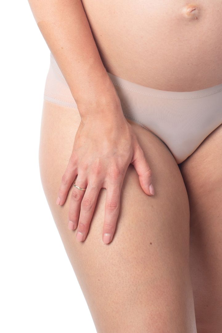 Umstandsslip mit Mesh Einsätzen rose