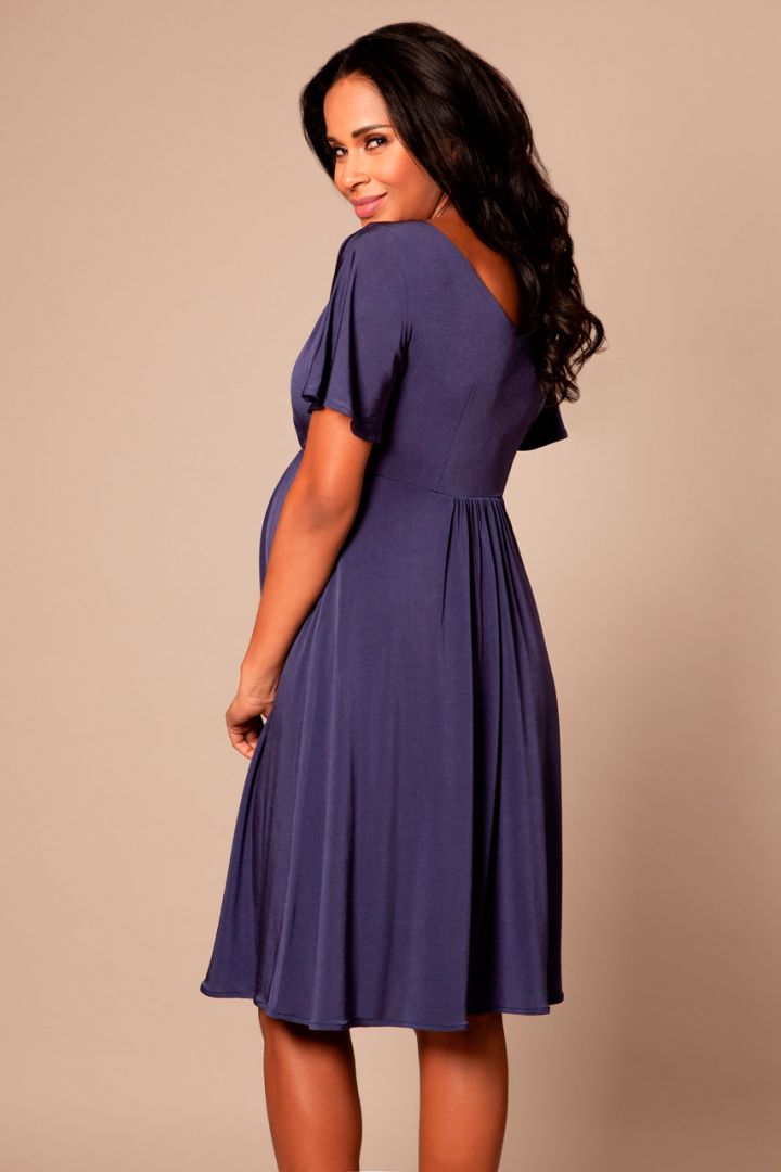 Kimono maternity dress with open back