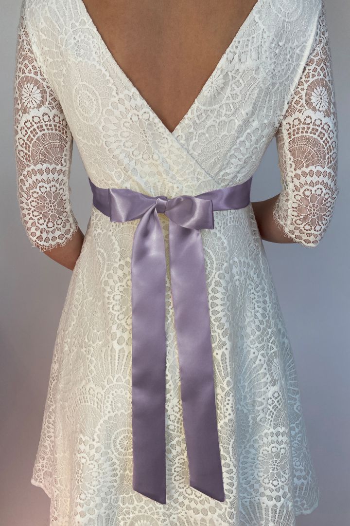 Satinschärpe lavendel