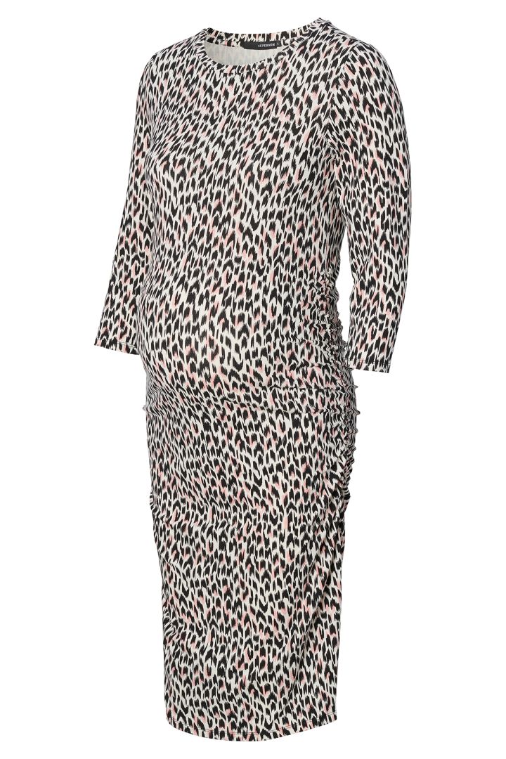 Ecovero Maternity Dress with Animal Print