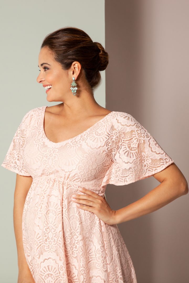 Umstandskleid mit Kimonoärmeln rosa