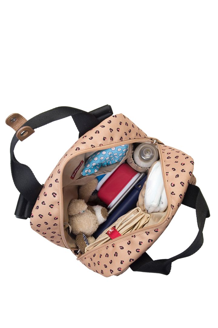 Eco Wickelrucksack aus recyceltem Plastik leo print