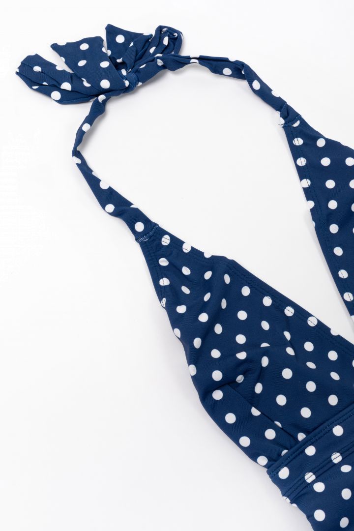 Umstandstankini Dots blau