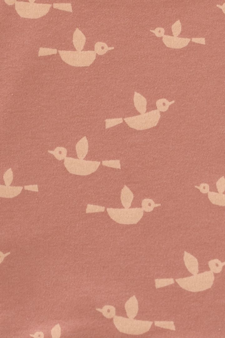 Organic Kurzarmbody mit Vogel Print