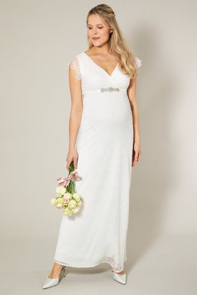 Shift Umstandsbrautkleid lang