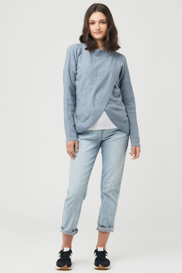Cross-Over Umstands- und Stillpullover