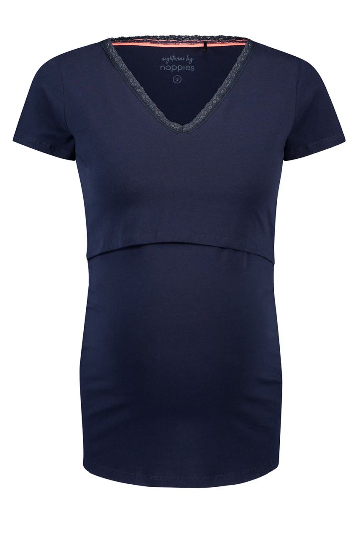 Umstands- und Stillshirt aus Bio-Baumwolle navy