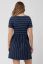 Preview: Maternity and Nursing Dress navy / white Striped