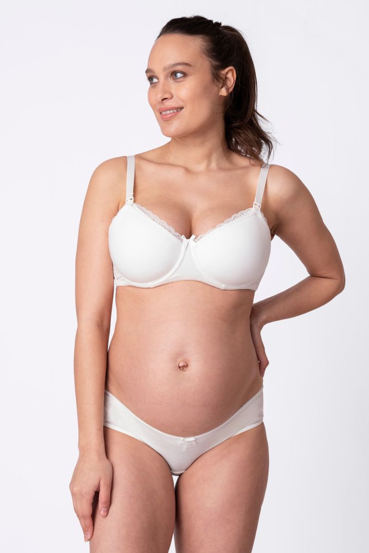 Baumwoll Still BH mit Form Cups weiß