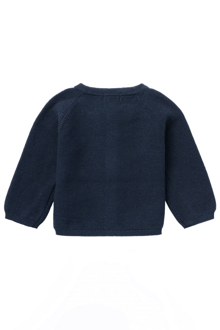 Organic Baby Knit Cardigan navy