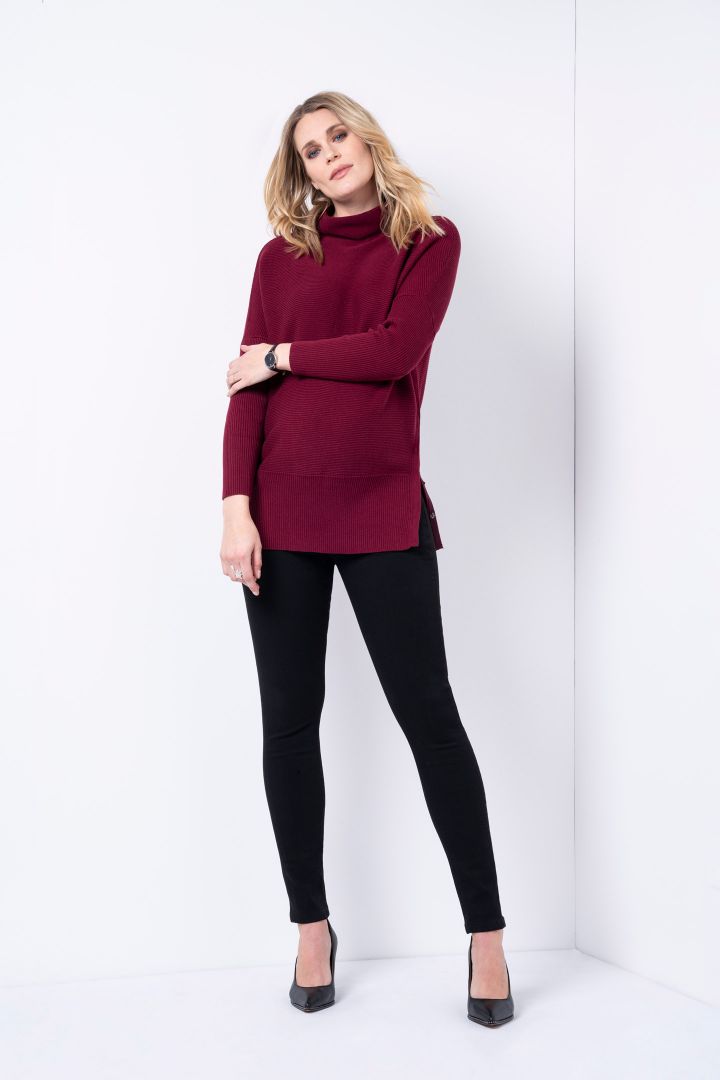 Organic Skinny Umstandsjeans mit Unterbauchbund