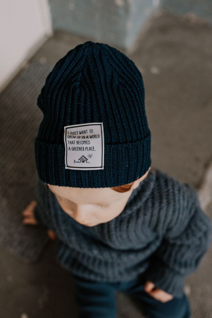 Knitted Hat with Merino Wool