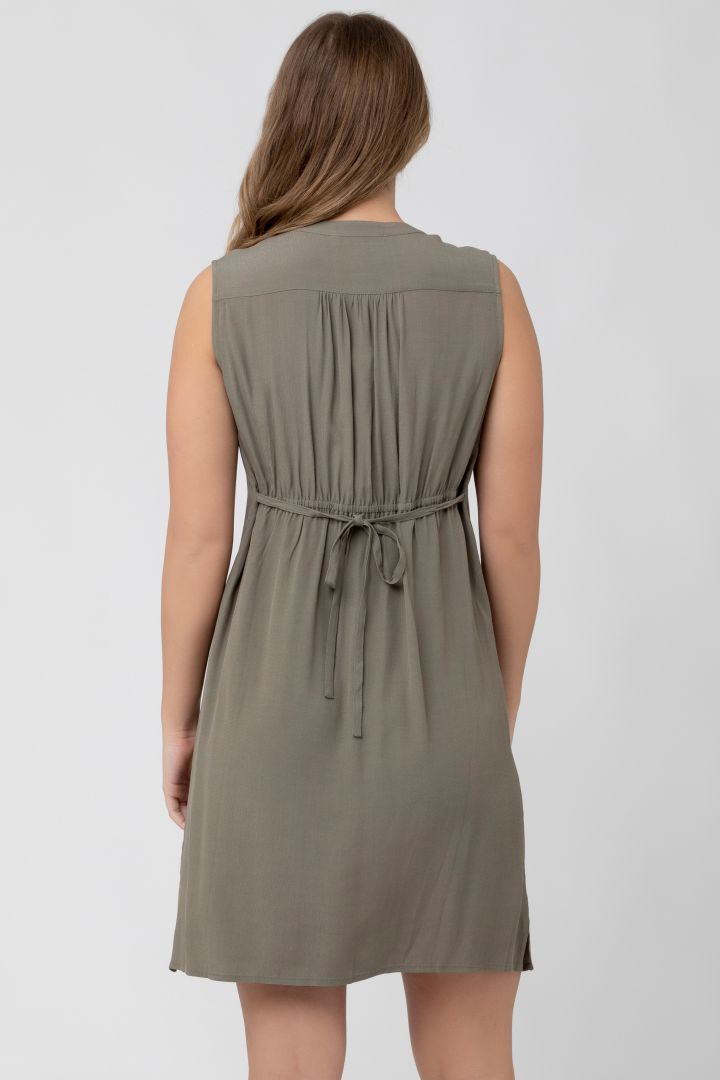 Umstands- und Still-Tunikakleid khaki