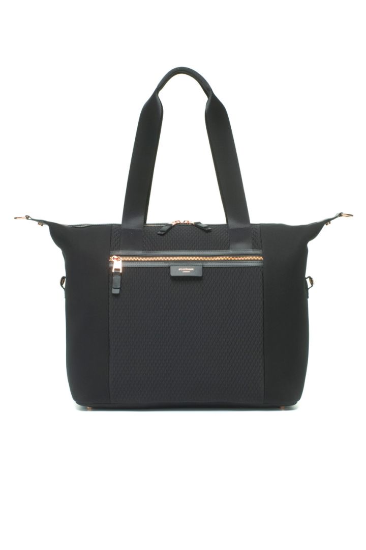 Stevie Luxe Wickeltasche schwarz Storksak