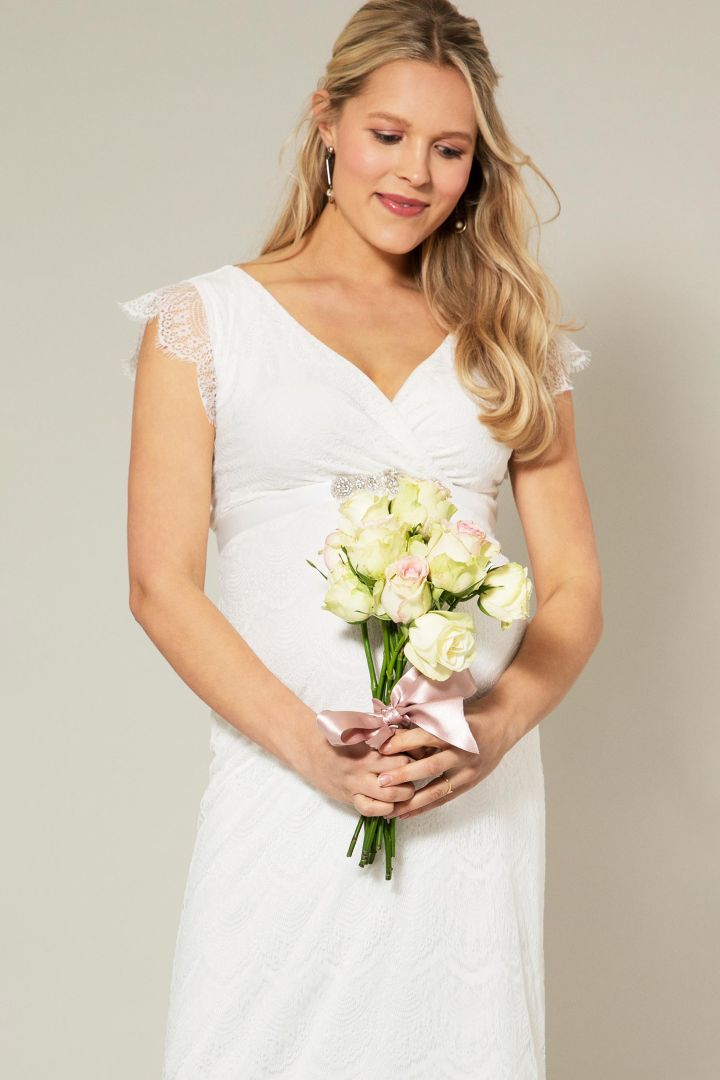 Shift Umstandsbrautkleid lang