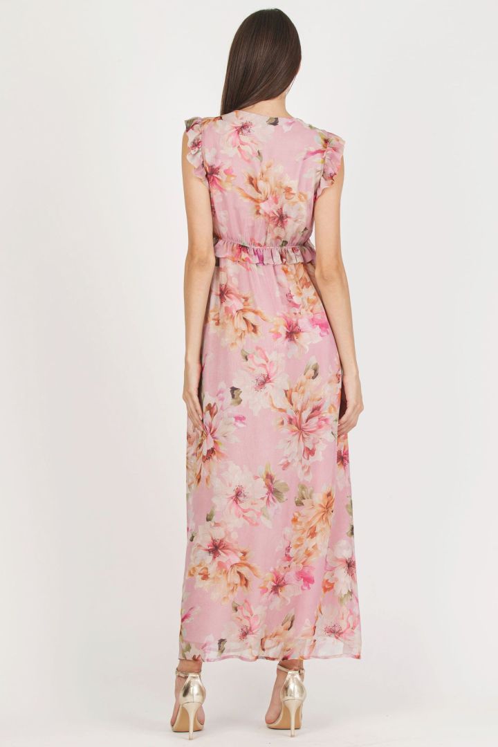 Chiffon Umstandskleid mit Blumenprint