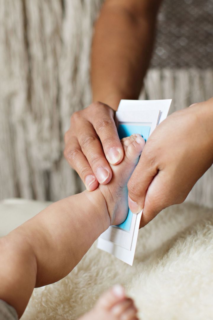 Baby Fußabdruck Set blau