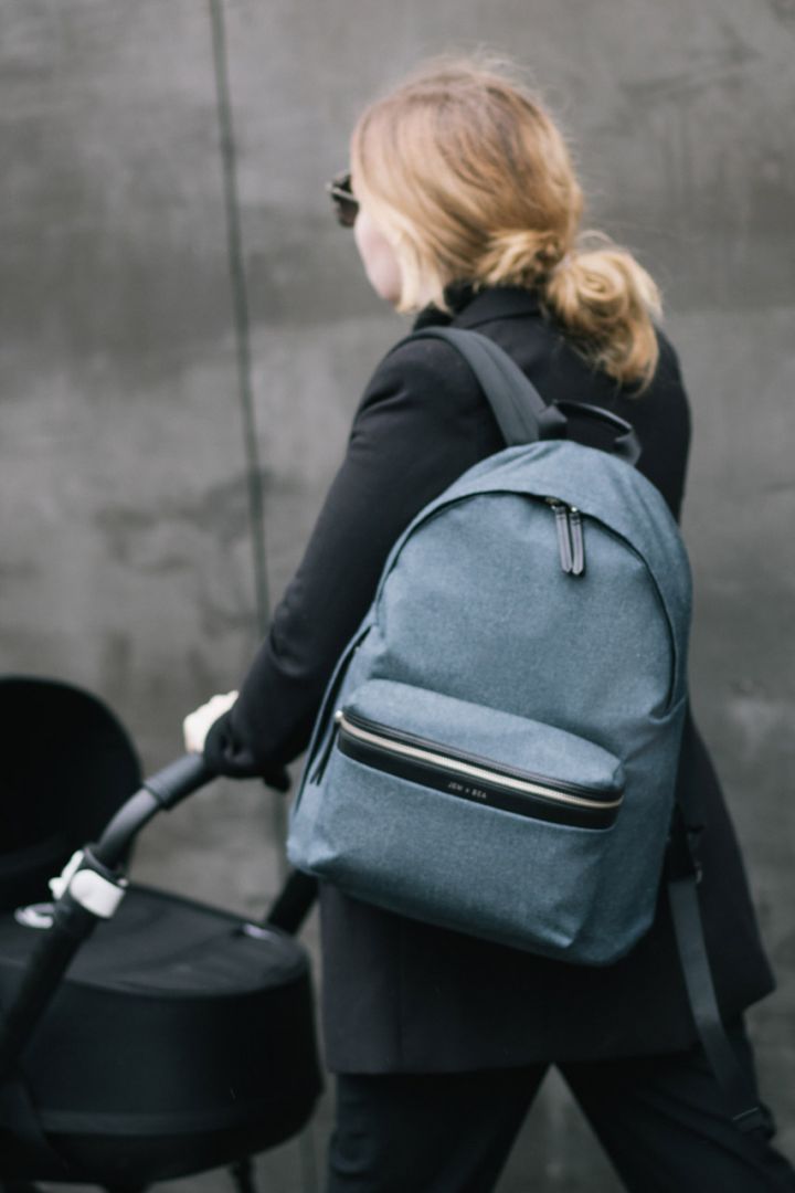 Wickelrucksack indigo denim