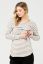 Preview: Maternity and Nursing Shirt with Stripes khaki/white